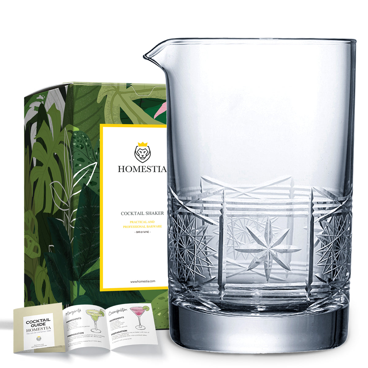 Homestia 22 oz Crystal Glass Tumbler, Lead-Free, Seamless