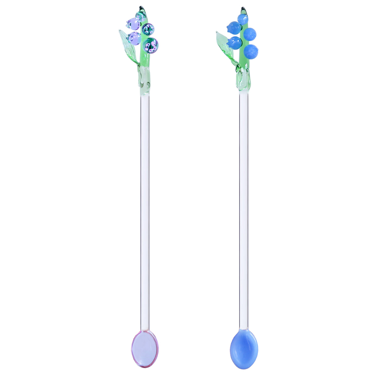 Homestia Glass Swizzle Sticks Stirring, Set of 2